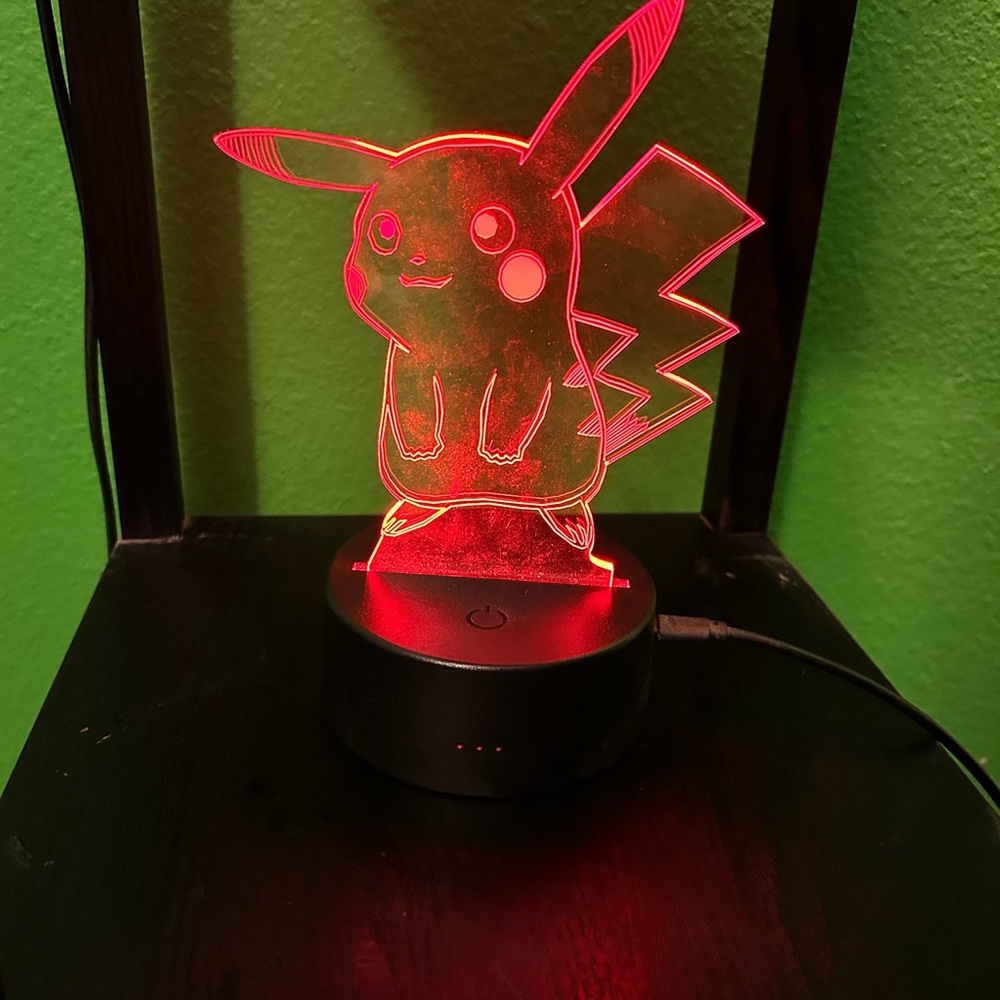 LED Pikachu Night Light - Picture 3 of 6